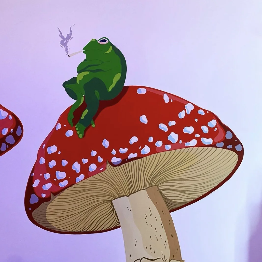 Mural detail — botanicals