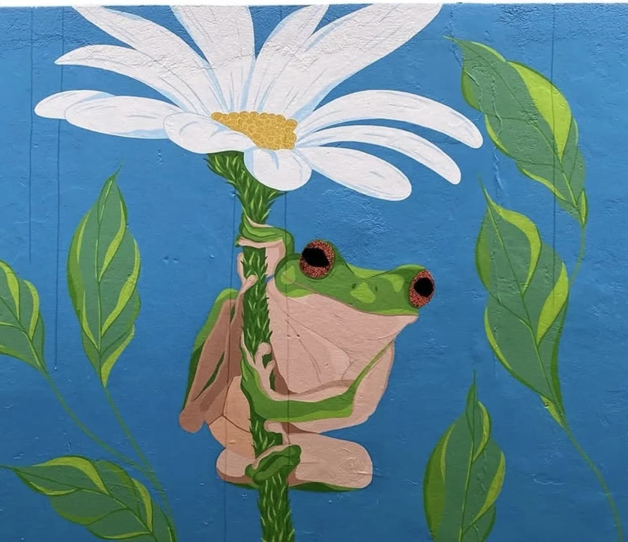 Cafe mural — wide
